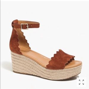 J Crew Platform Wedge - Size 7